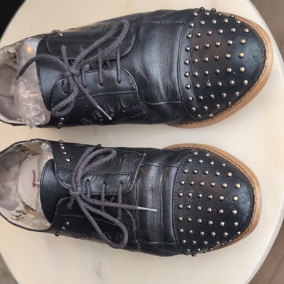 Sam Edelman Jayna Women's Black Studded Oxford Shoes - Picture 5 of 9